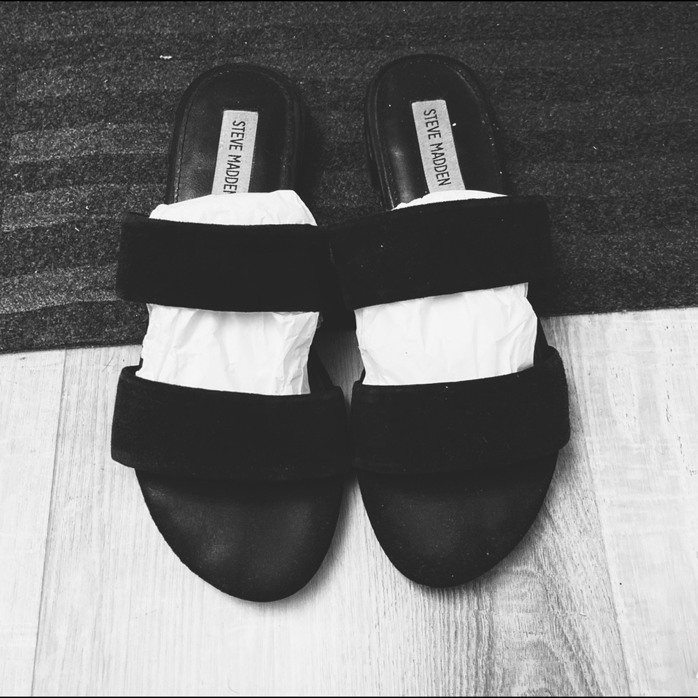 Steve Madden Suede Slippers 7.5